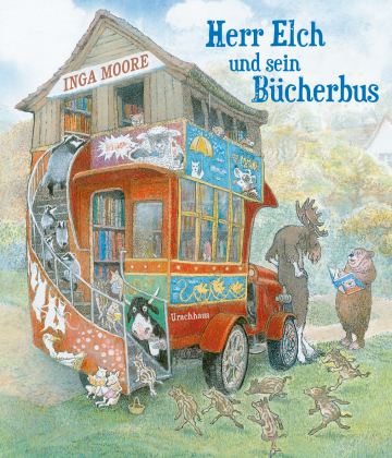 Herr Elch und sein Bücherbus  Inga Moore    Inga Moore 